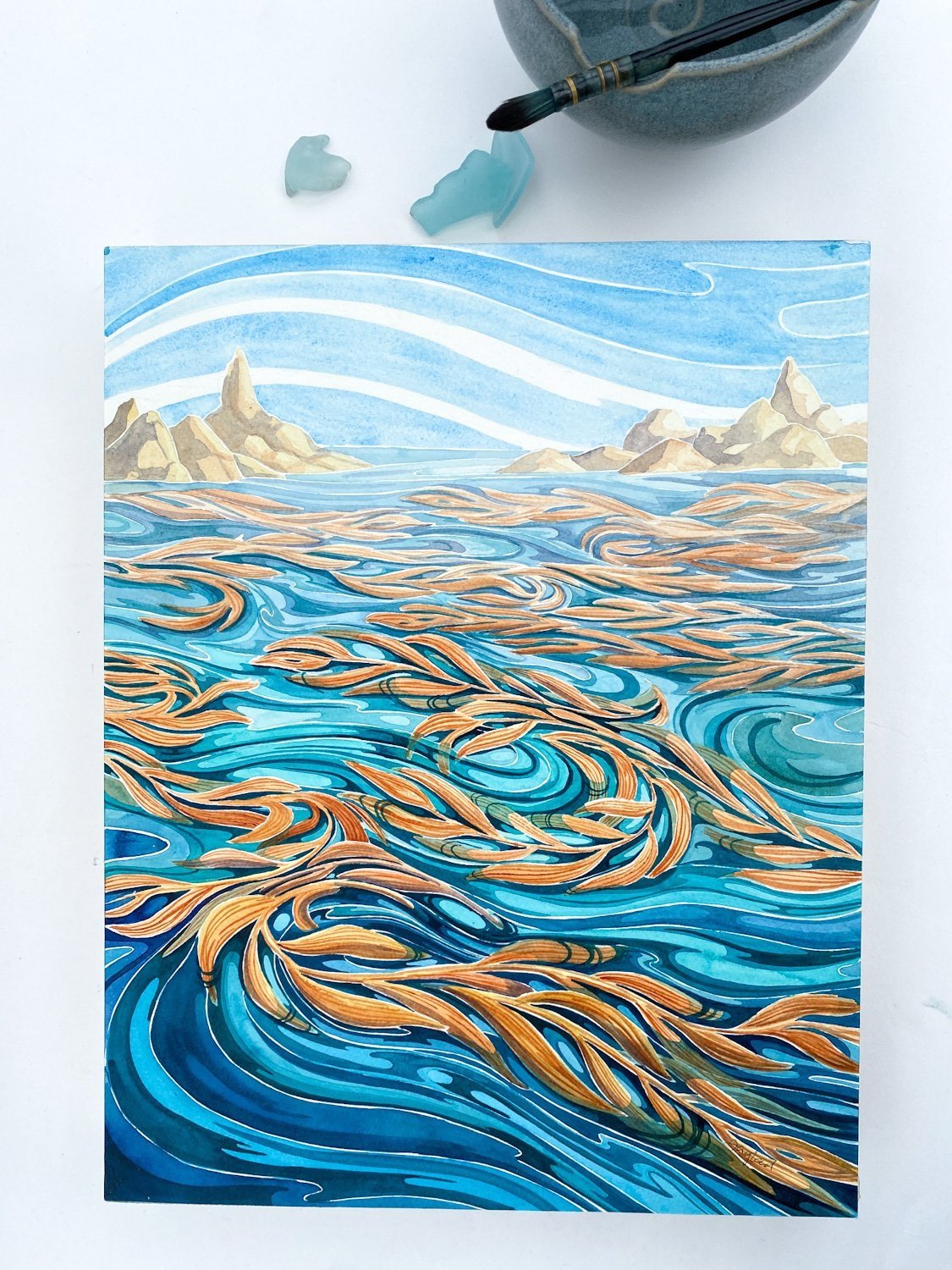 Rhapsody in Blue 11" x 14"